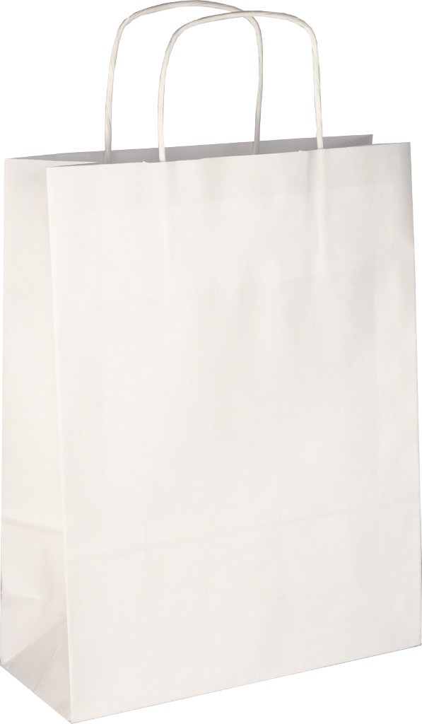 PS203G002 med snoet papirhåndtag hvid 240x100x320 mm