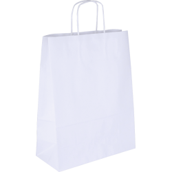 PS205G002 med snoet papirhåndtag hvid 250x110x320 mm