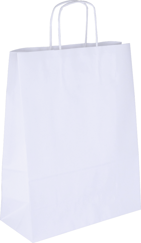 PS205G002 med snoet papirhåndtag hvid 250x110x320 mm
