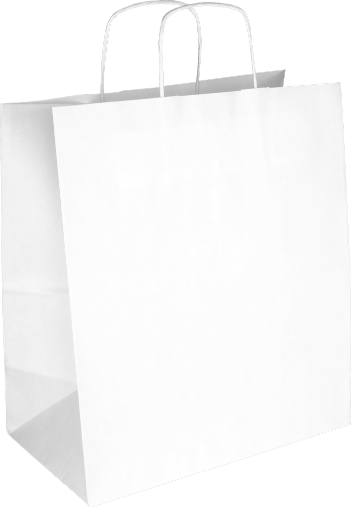 PS206G002 med snoet papirhåndtag hvid 305x170x340 mm