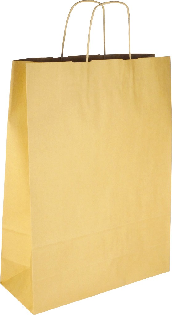 PS108G001 med snoet papirhåndtag Brun 320x120x400 mm