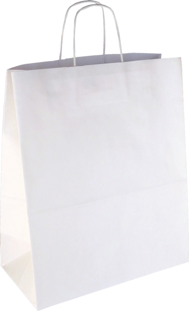 PS209G002 med snoet papirhåndtag hvid 320x170x390 mm
