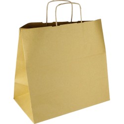 PS111G001 med snoet papirhåndtag Brun 340x200x330 mm