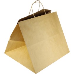 PS113G001 med snoet papirhåndtag Brun 360x330x320 mm