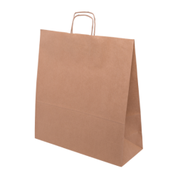 PS115G001 med snoet papirhåndtag Brun 400x180x390 mm
