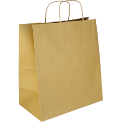 PS106G001 med snoet papirhåndtag Brun 305x170x340 mm