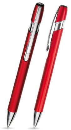 GE-06 kuglepen. Rød - mat.