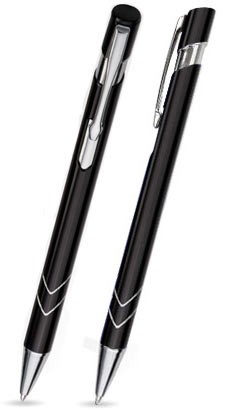 S-01 kuglepen. Sort - lak.