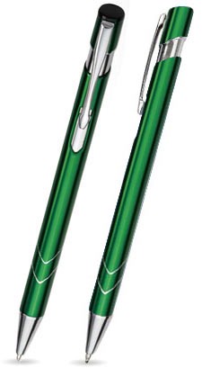 S-13 kuglepen. Mørkegrøn - skinnende.