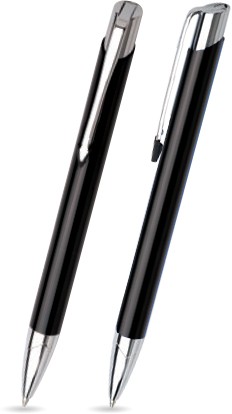 V-01 Metal kuglepen sort