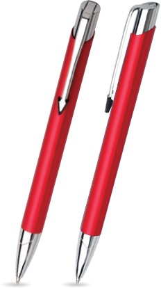 V-06 Metal kuglepen rød