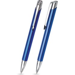 V-10 Metal kuglepen blå safir