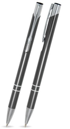 CS-03 kuglepen. Grafit - skinnende.