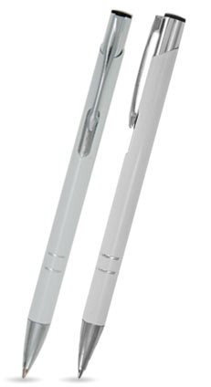 CS-20 kuglepen. Hvid - lak.