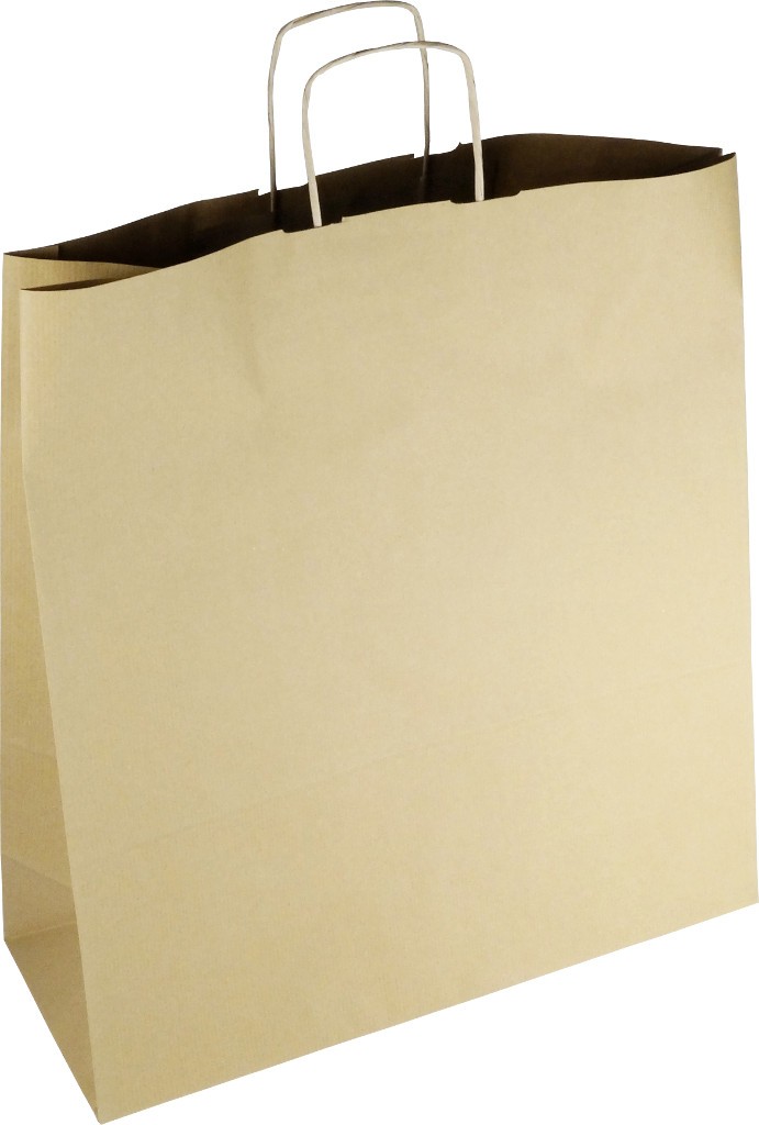 PS116G001 med snoet papirhåndtag Brun 450x160x480 mm