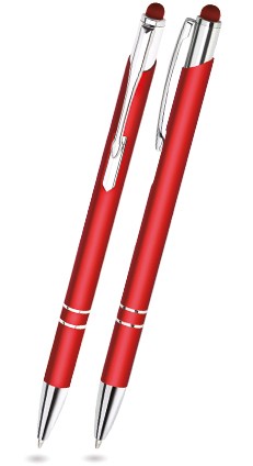 BET-06 Kuglepen Touch Pen BELLO. Rød (mat).