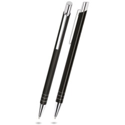 F-01 Metal kuglepen sort
