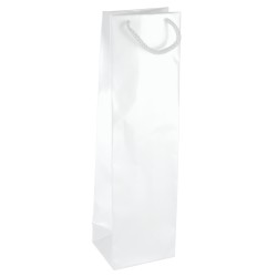PL101G001 med et strenghåndtag, afstivet bund og øvre folder hvid 110x90x400 mm