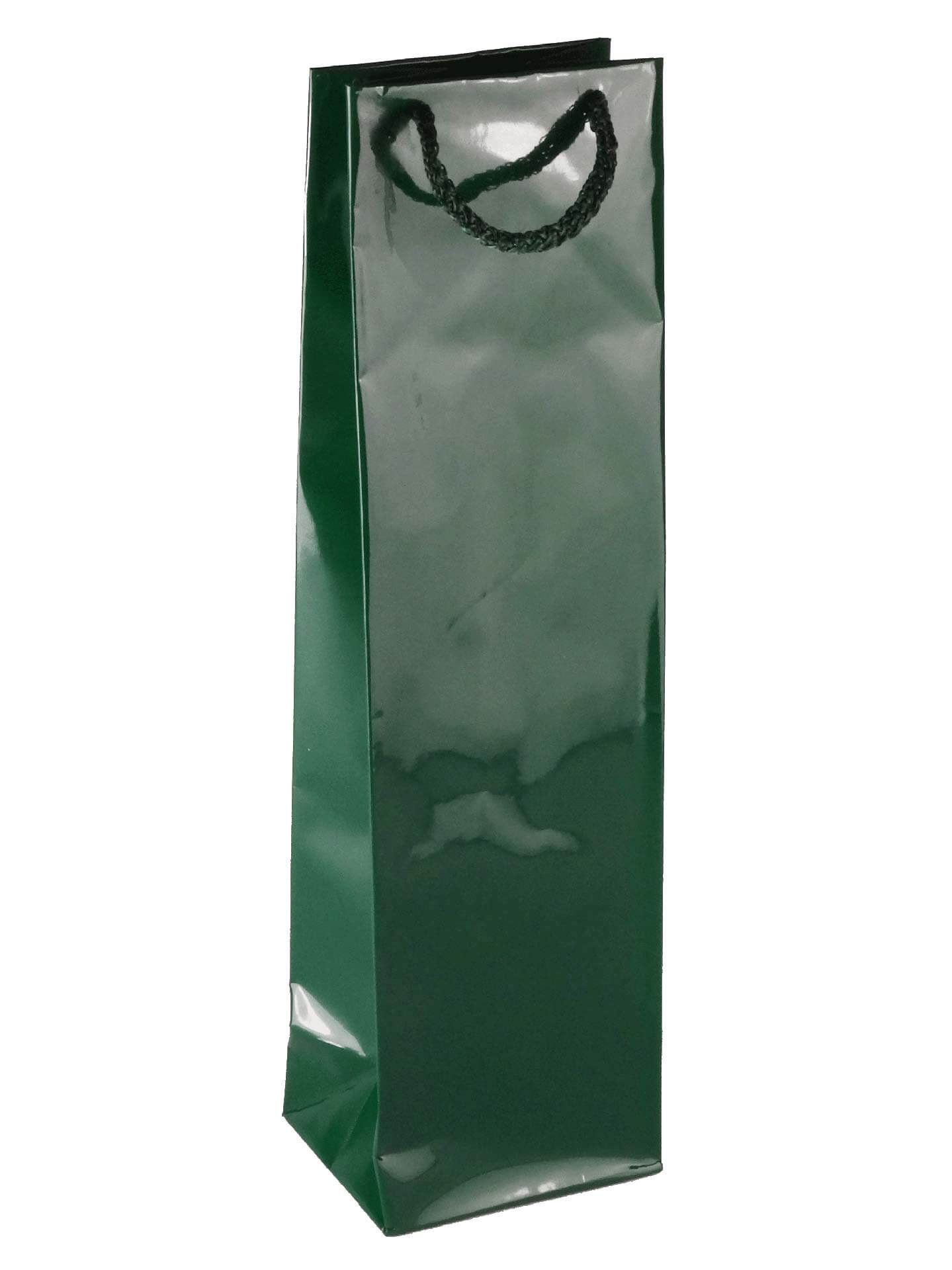 PL101G077 med et strenghåndtag, afstivet bund og øvre folder grøn 110x90x400 mm