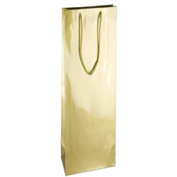 PL101G099 med et strenghåndtag, afstivet bund og øvre folder gylden 110x90x400 mm
