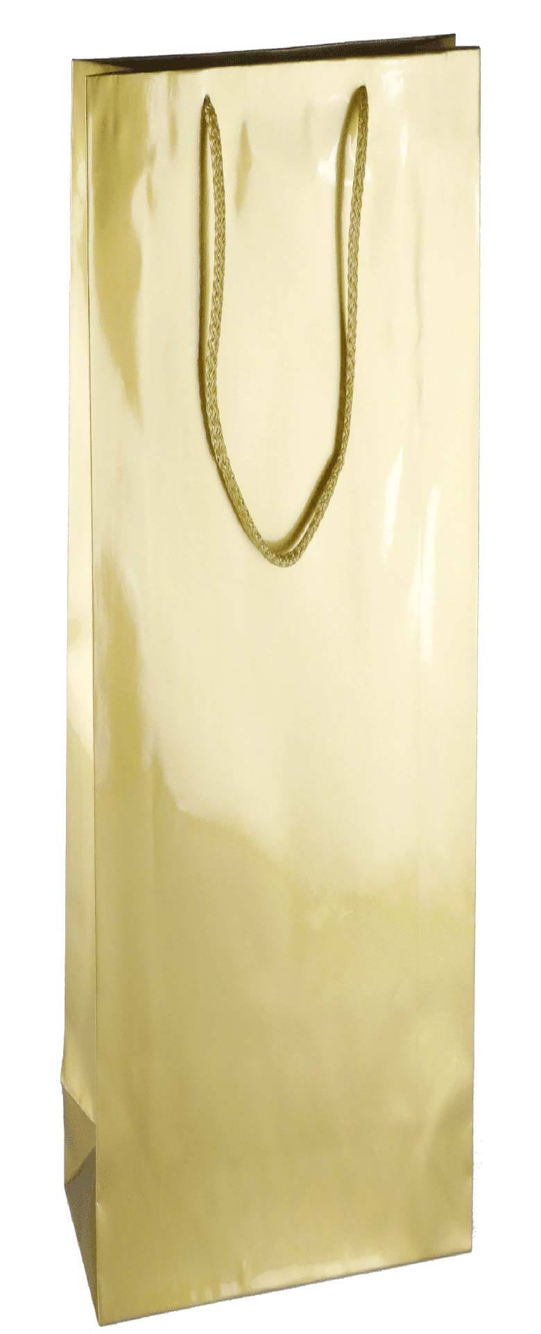 PL101G099 med et strenghåndtag, afstivet bund og øvre folder gylden 110x90x400 mm