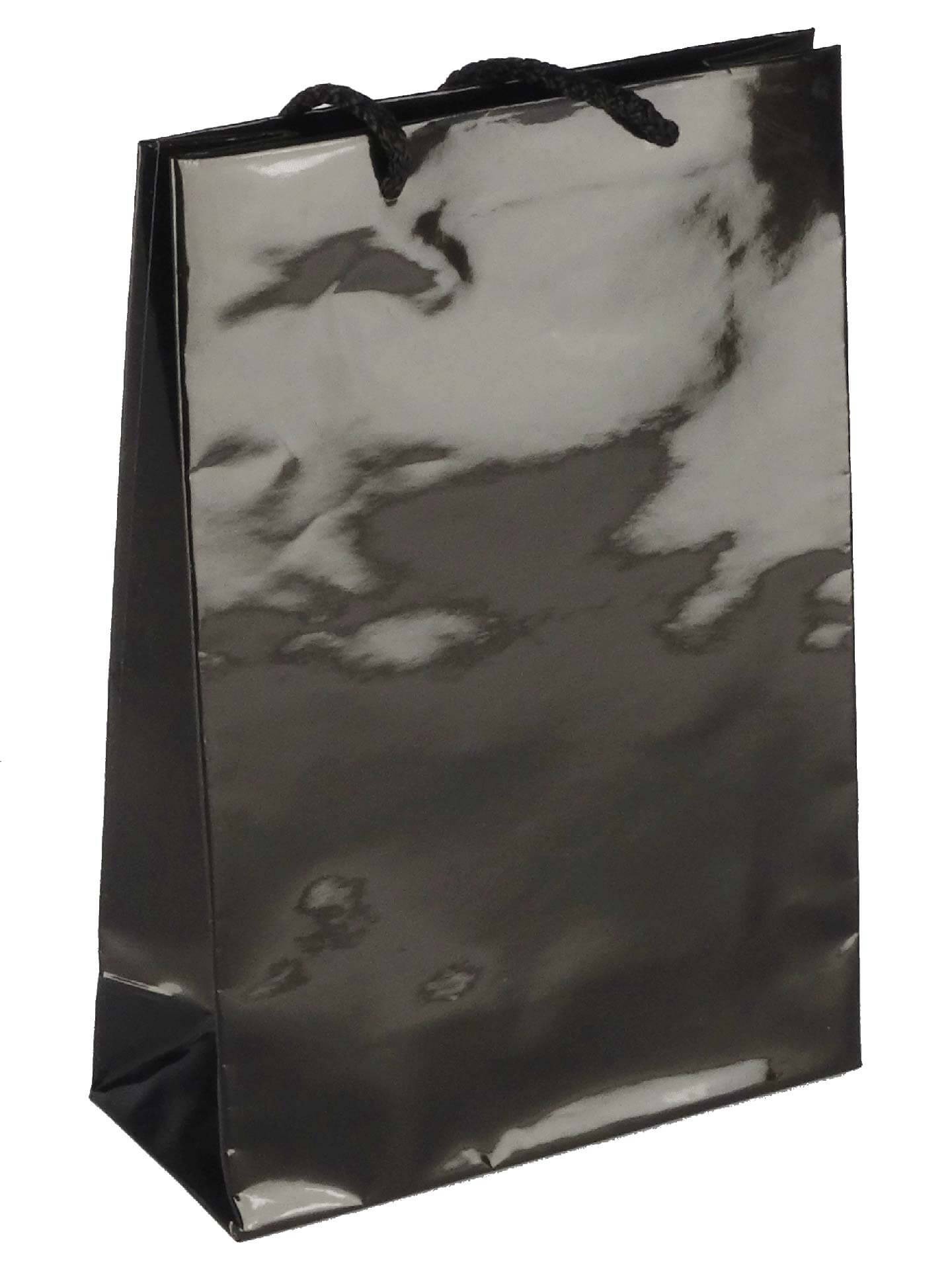 PL102G033 med et strenghåndtag, afstivet bund og øvre folder sort 170x70x250 mm