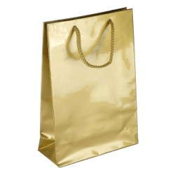 PL102G099 med et strenghåndtag, afstivet bund og øvre folder gylden 170x70x250 mm