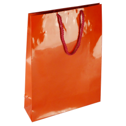 PL103G044 med et strenghåndtag, afstivet bund og øvre folder rød 240x90x320 mm