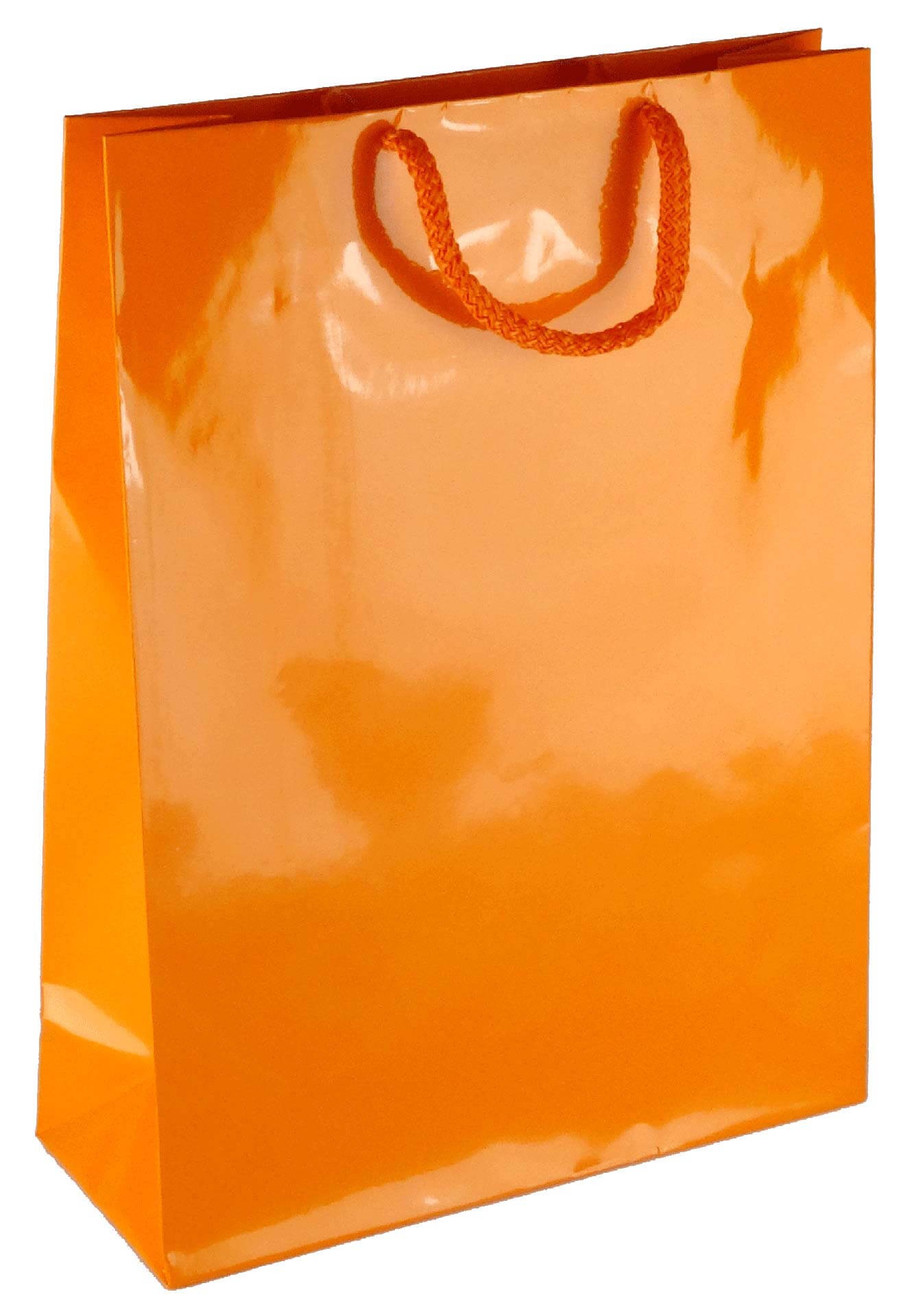 PL103G066 med et strenghåndtag, afstivet bund og øvre folder orange 240x90x320 mm