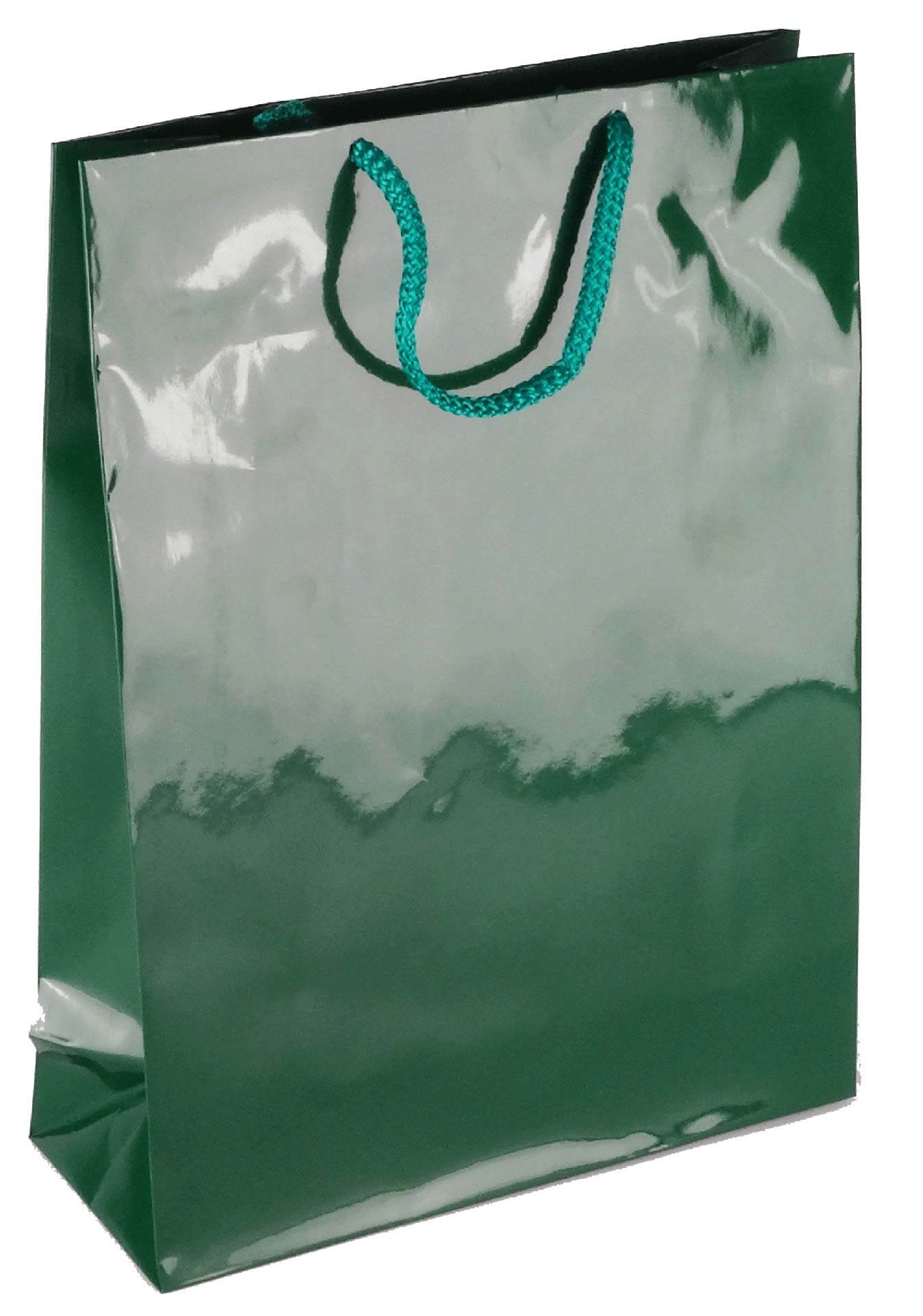 PL103G077 med et strenghåndtag, afstivet bund og øvre folder grøn 240x90x320 mm