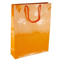 PL104G066 med et strenghåndtag, afstivet bund og øvre folder orange 300x90x400 mm