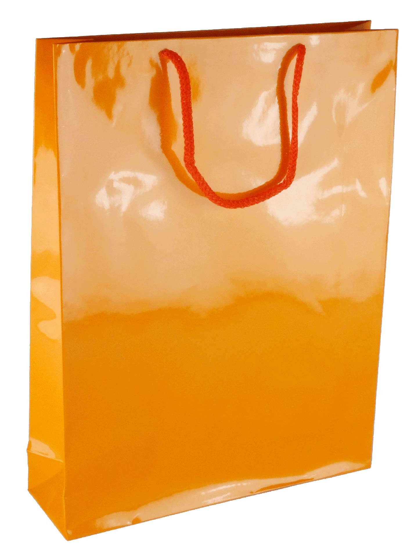 PL104G066 med et strenghåndtag, afstivet bund og øvre folder orange 300x90x400 mm