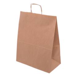PS112R001 med snoet papirhåndtag Brun 350x180x440 mm