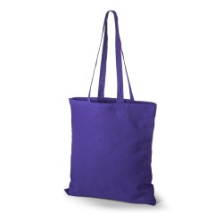 Violet Oeko-Tex STANDARD 100 bomuldstaske med lange hanke