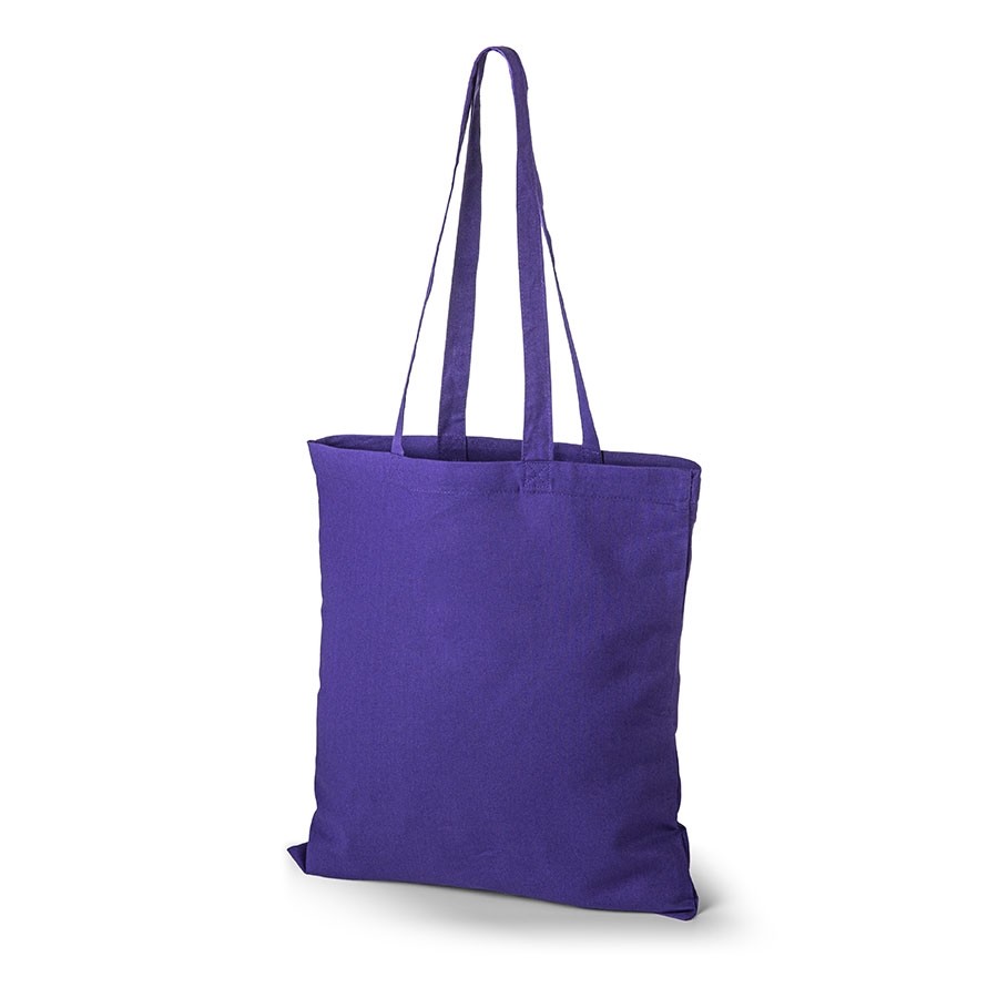 Violet Oeko-Tex STANDARD 100 bomuldstaske med lange hanke