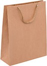 PR102R001 med et strenghåndtag, afstivet bund og øvre folder Brun 170x70x250 mm