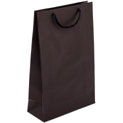 PR302R033 med et strenghåndtag, afstivet bund og øvre folder sort 170x70x250 mm