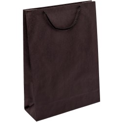 PR304R033 med et strenghåndtag, afstivet bund og øvre folder sort 300x90x400 mm